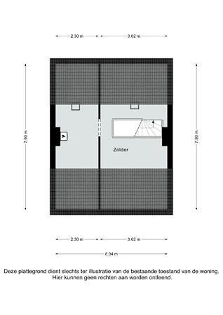 Plattegrond - Kerkplein 67, 6367 EP Voerendaal - Kerkplein 67 Voerendaal - Zolder 2D.jpg